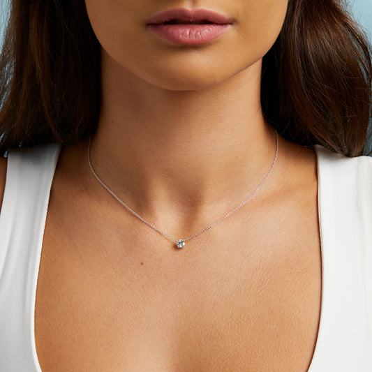 Classic Round Diamond Pendant