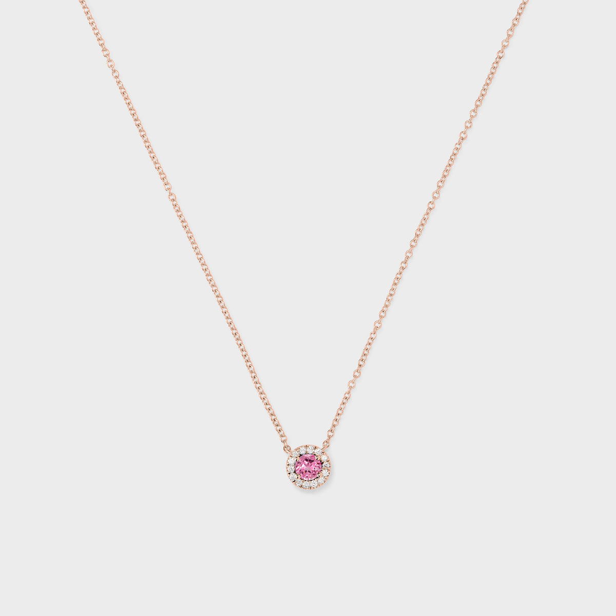Gemstone Halo Pendant
