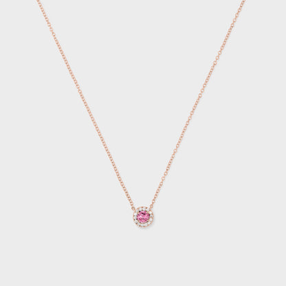 Gemstone Halo Pendant