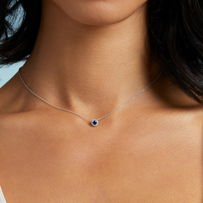 Gemstone Halo Pendant