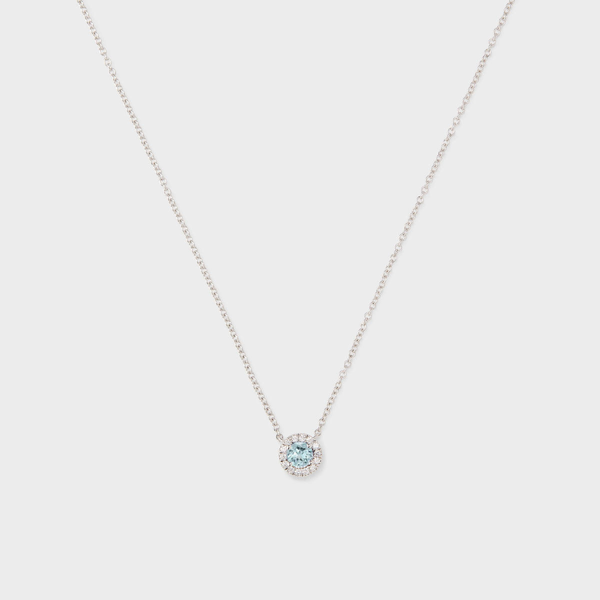 Gemstone Halo Pendant
