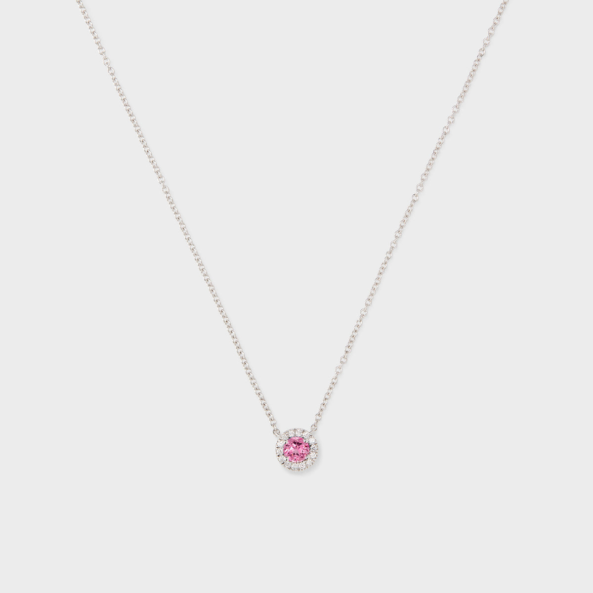 Gemstone Halo Pendant