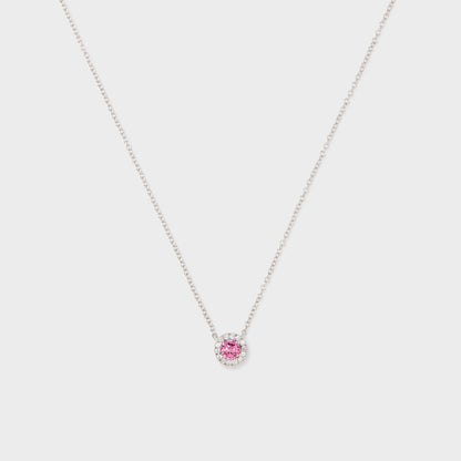 Gemstone Halo Pendant