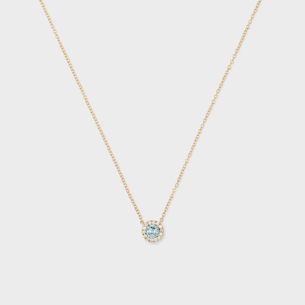 Gemstone Halo Pendant