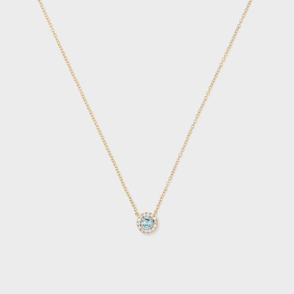 Gemstone Halo Pendant