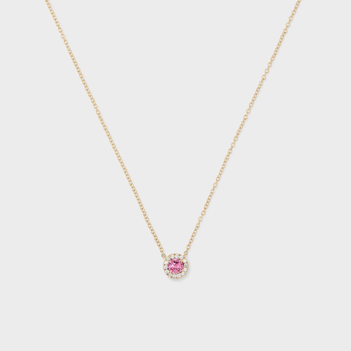 Gemstone Halo Pendant