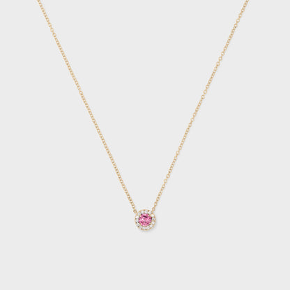 Gemstone Halo Pendant
