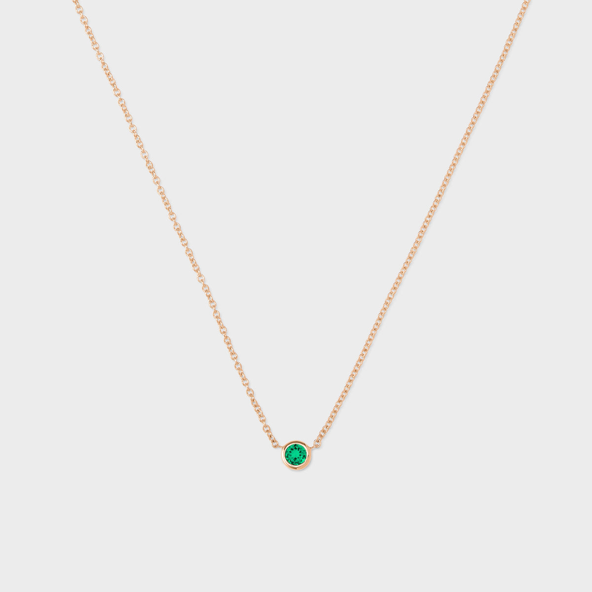 Gemstone Petite Bezel Pendant
