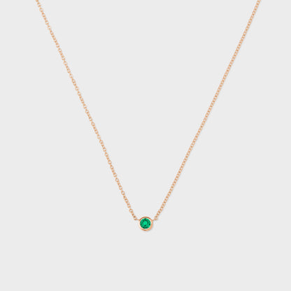Gemstone Petite Bezel Pendant