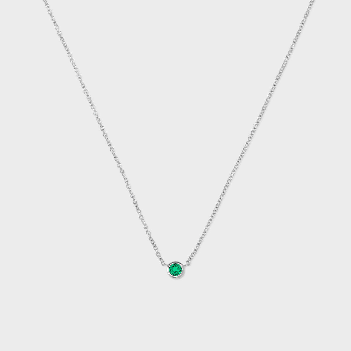 Gemstone Petite Bezel Pendant