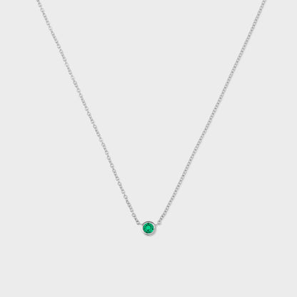 Gemstone Petite Bezel Pendant