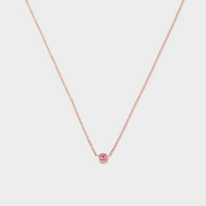 Gemstone Petite Bezel Pendant