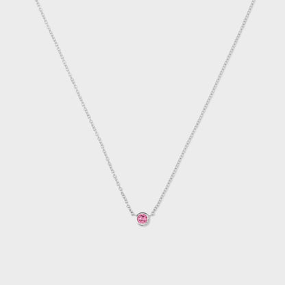 Gemstone Petite Bezel Pendant