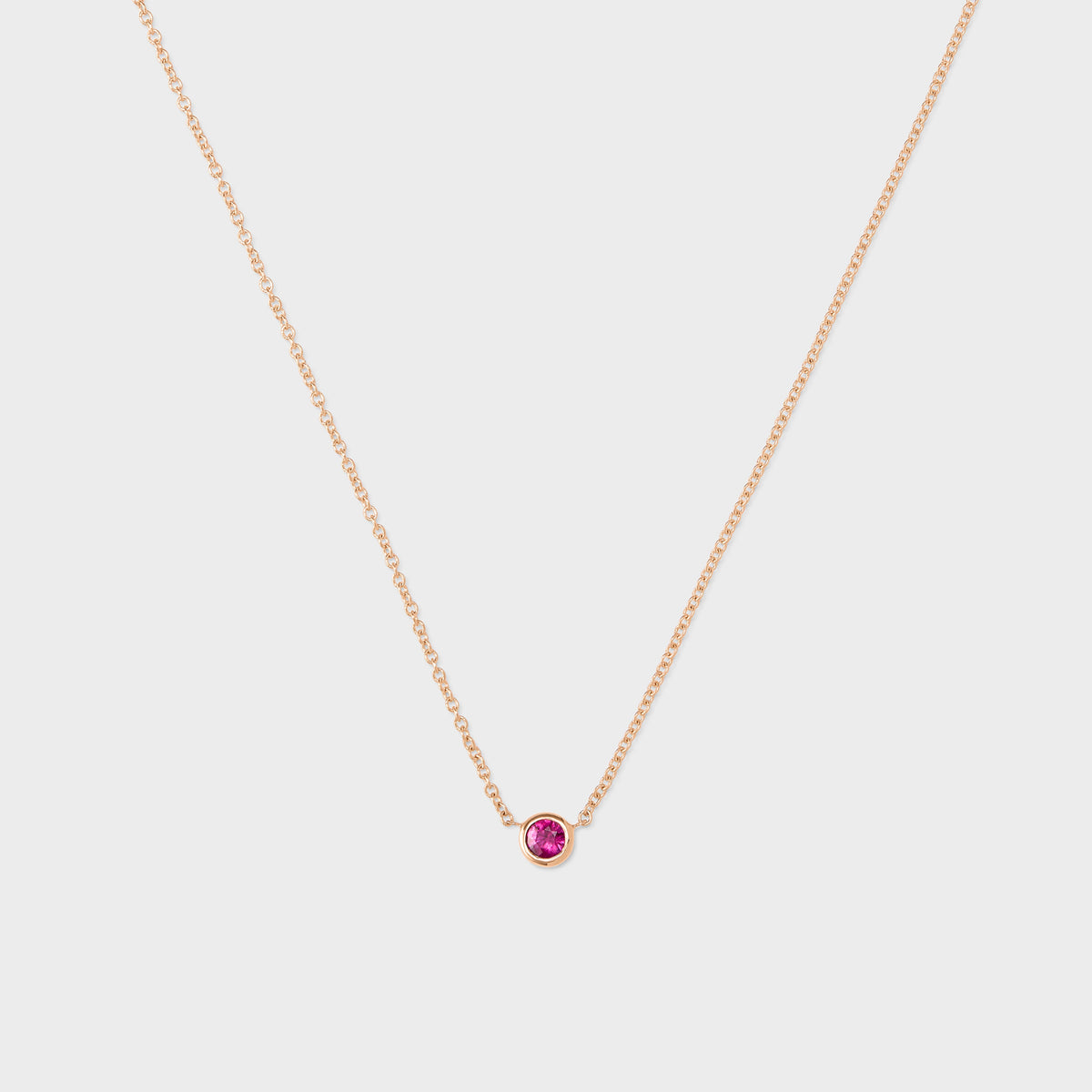 Gemstone Petite Bezel Pendant