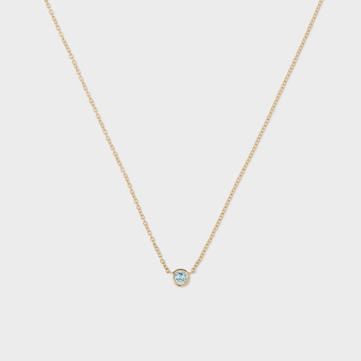 Gemstone Petite Bezel Pendant
