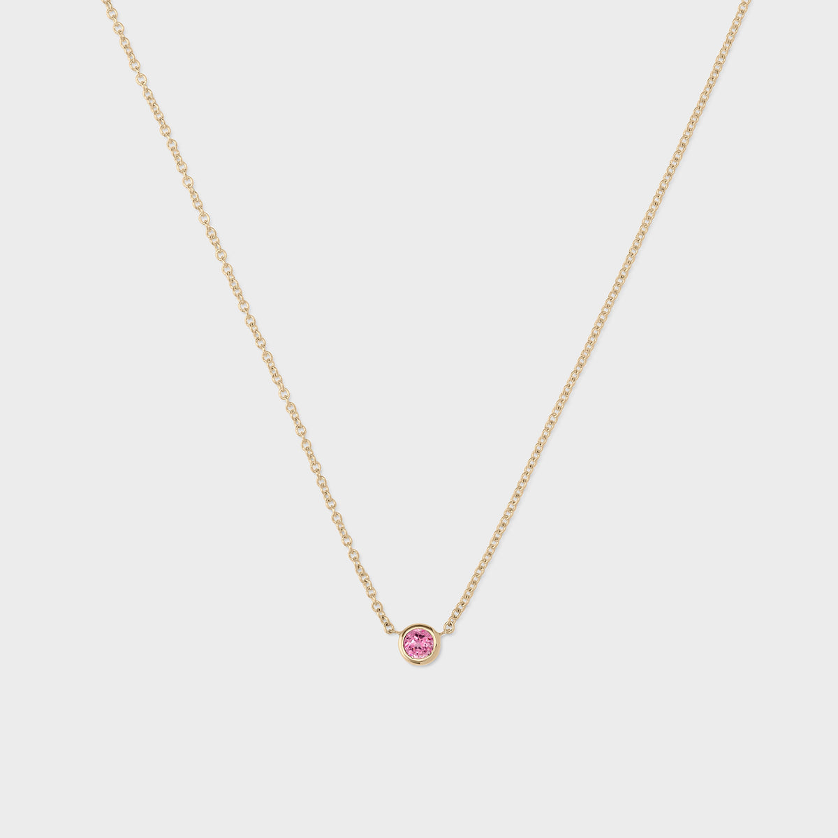 Gemstone Petite Bezel Pendant