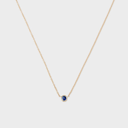 Gemstone Petite Bezel Pendant
