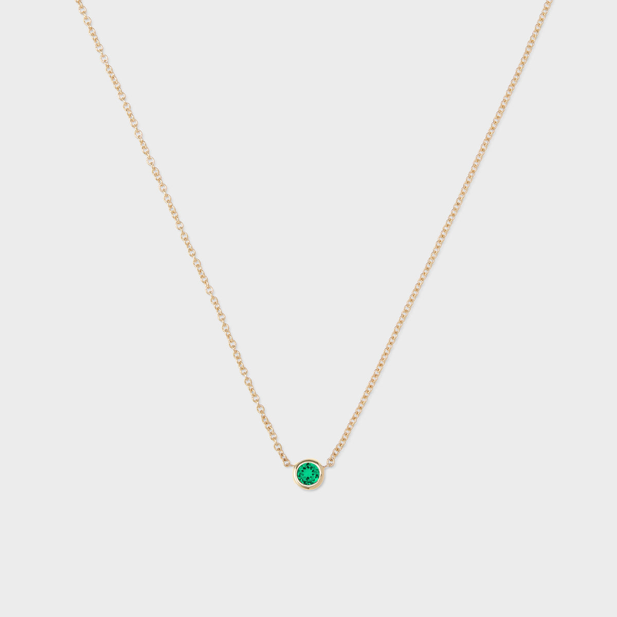 Gemstone Petite Bezel Pendant