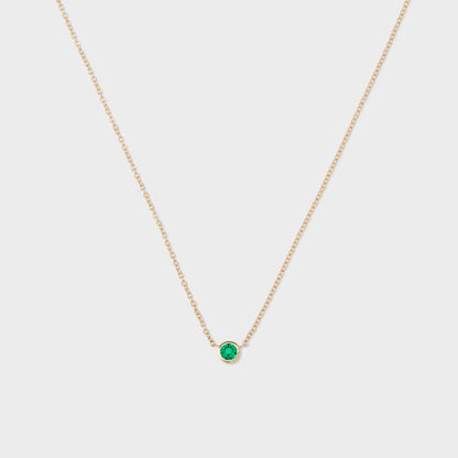 Gemstone Petite Bezel Pendant
