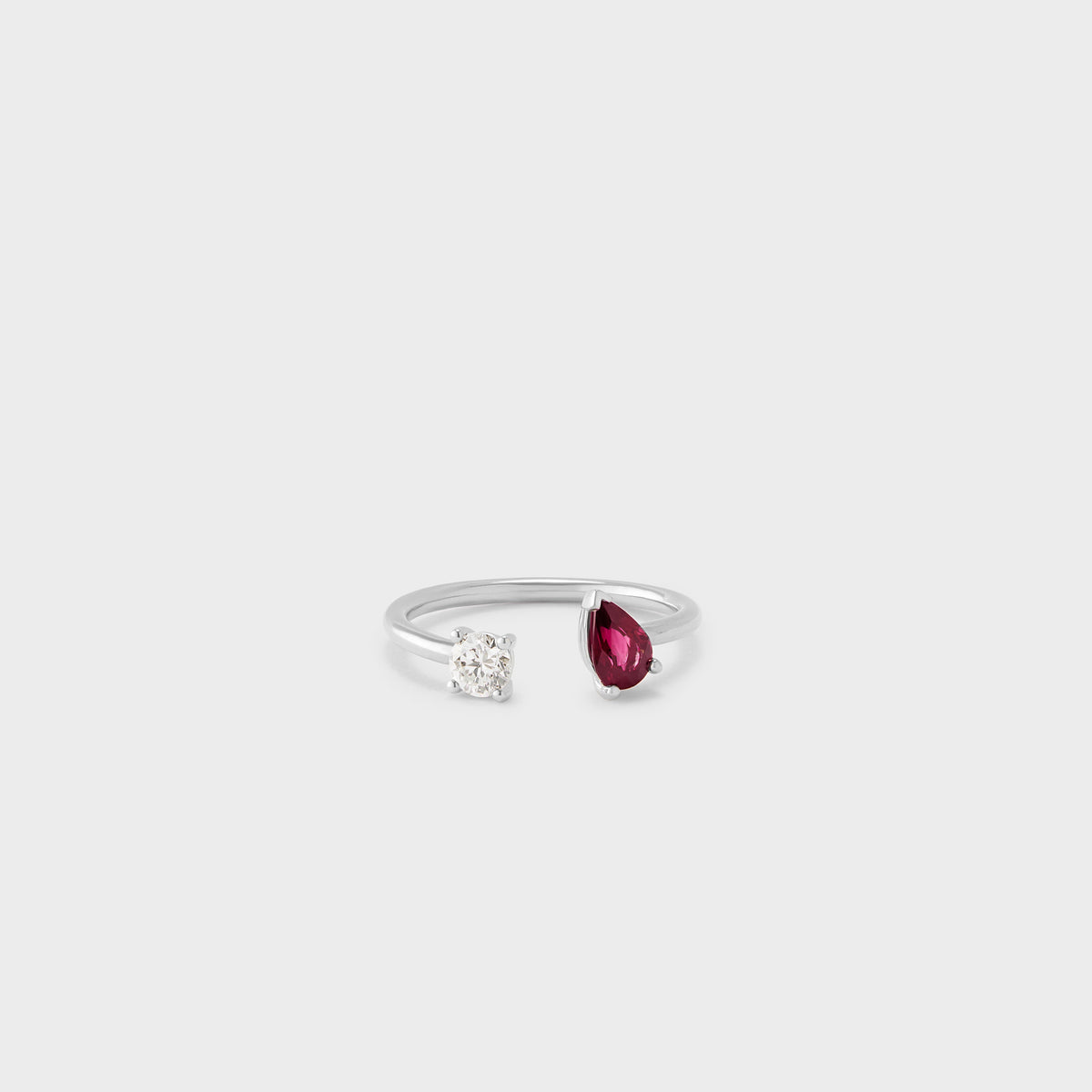 Gemstone Toi et Moi Ring