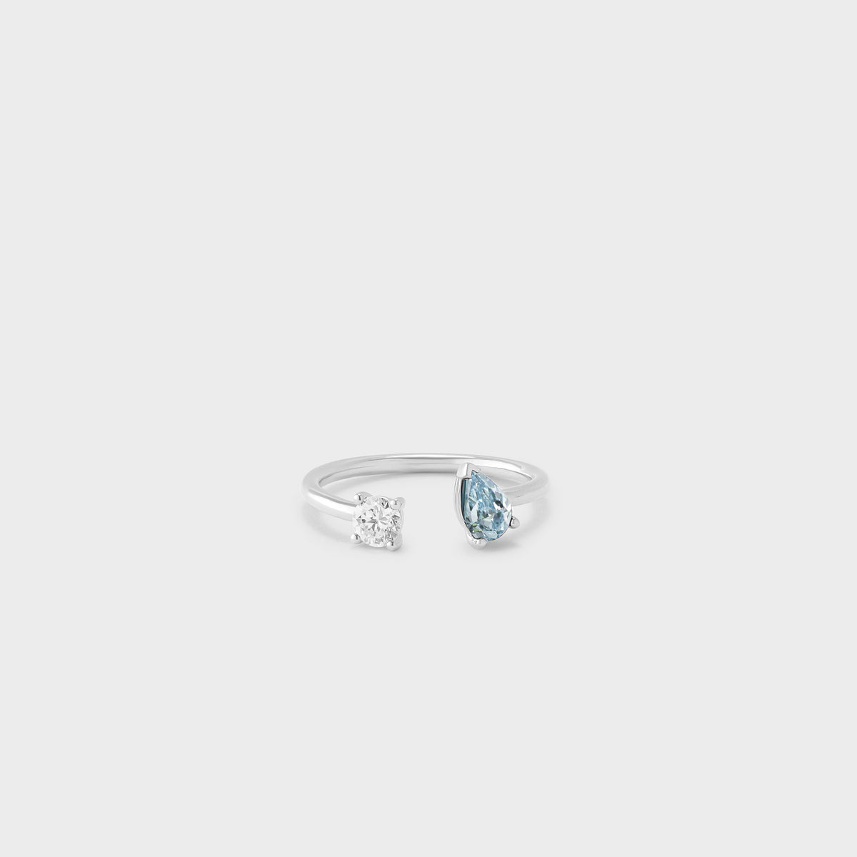 Gemstone Toi et Moi Ring