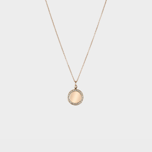 Diamond Disk Pendant