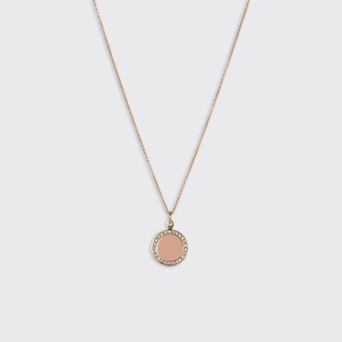 Diamond Disk Pendant