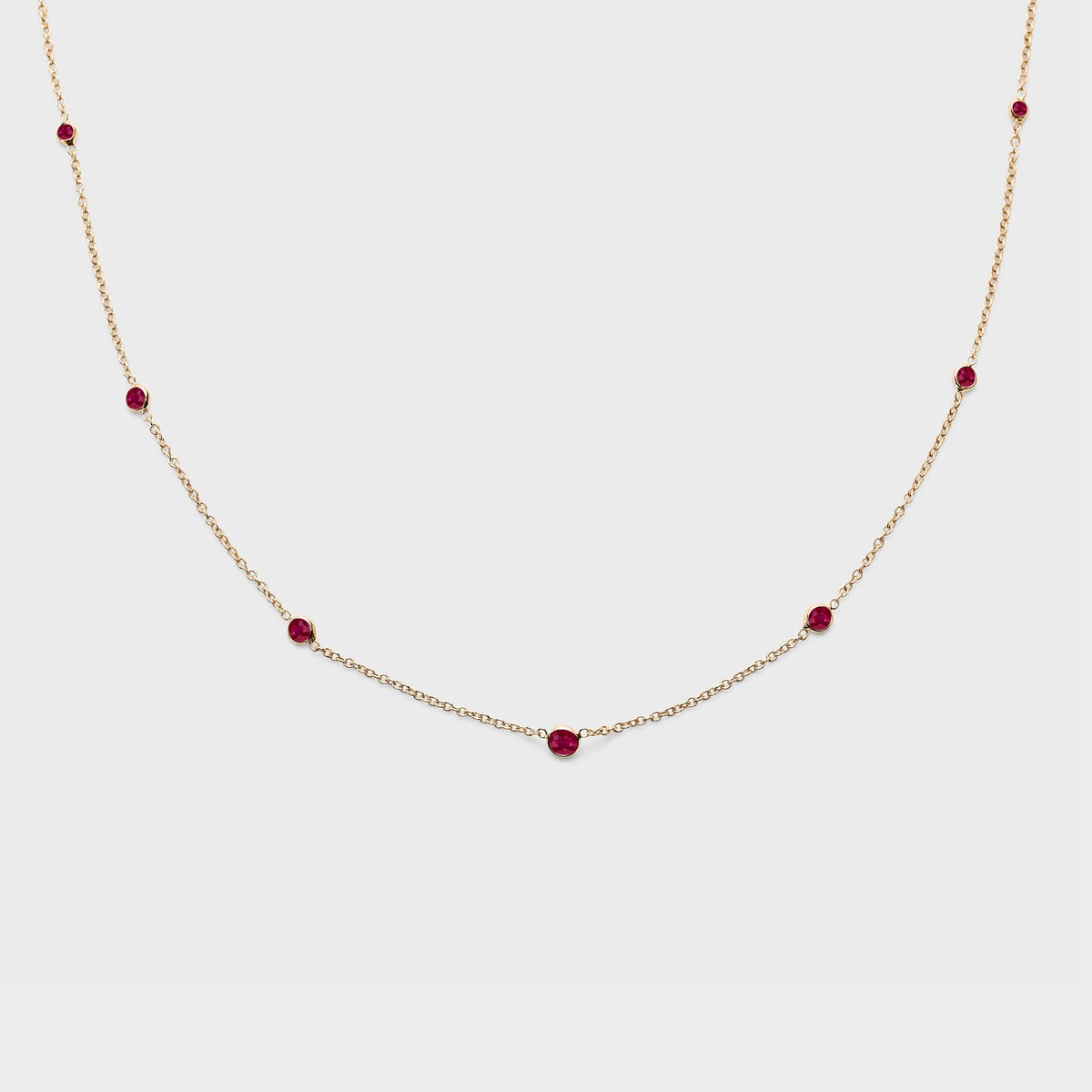 Gemstone Station Necklace