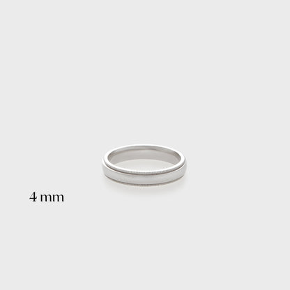 Comfort Fit Milgrain Band