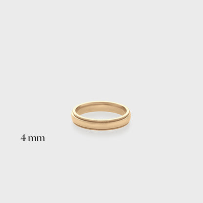Comfort Fit Milgrain Band