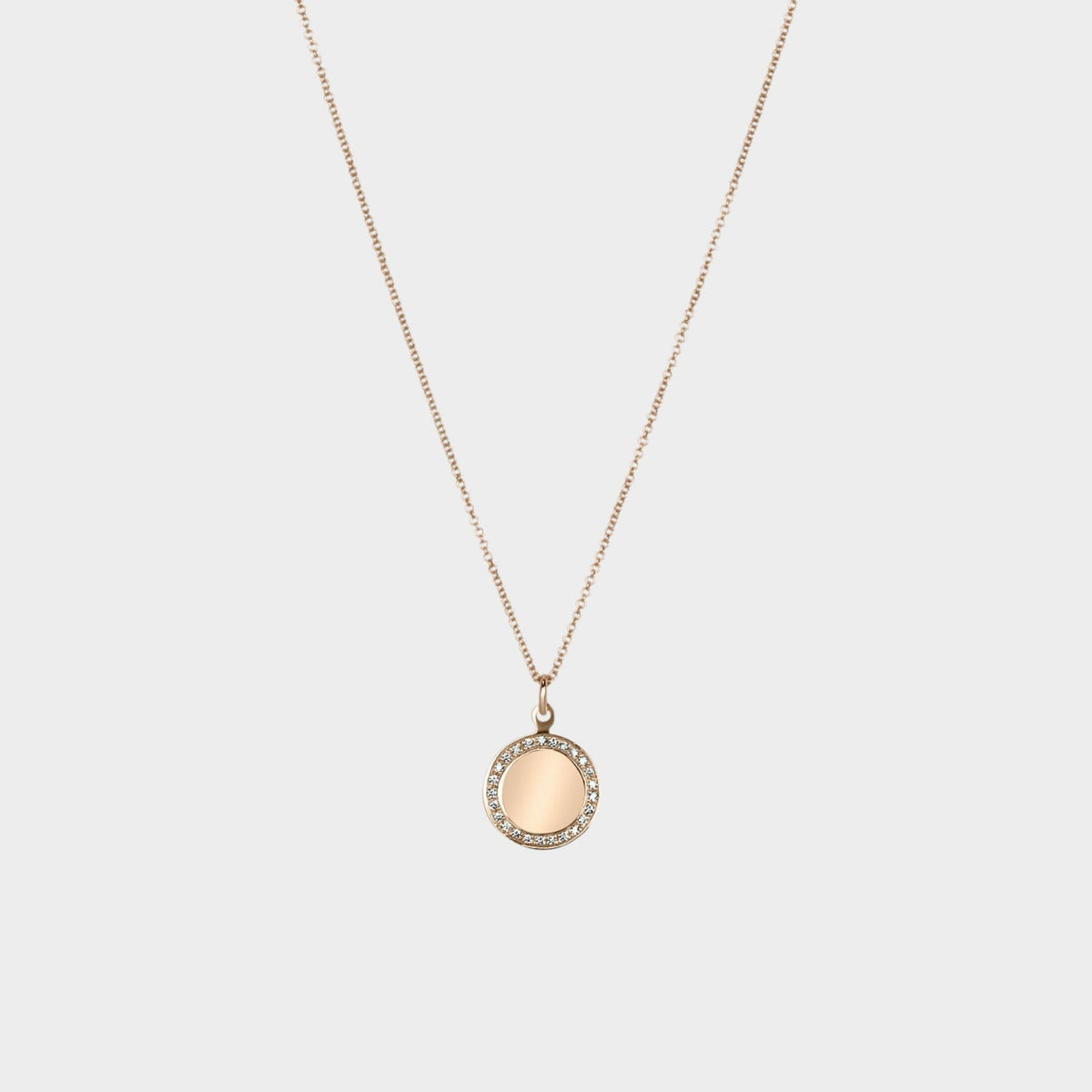 Diamond Disk Pendant