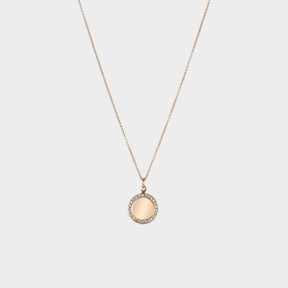 Diamond Disk Pendant