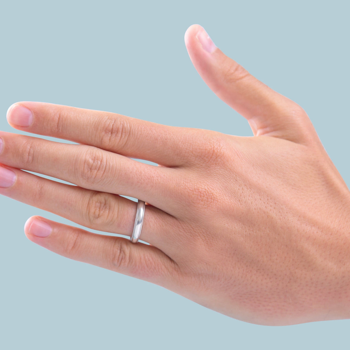 Comfort Fit Milgrain Band